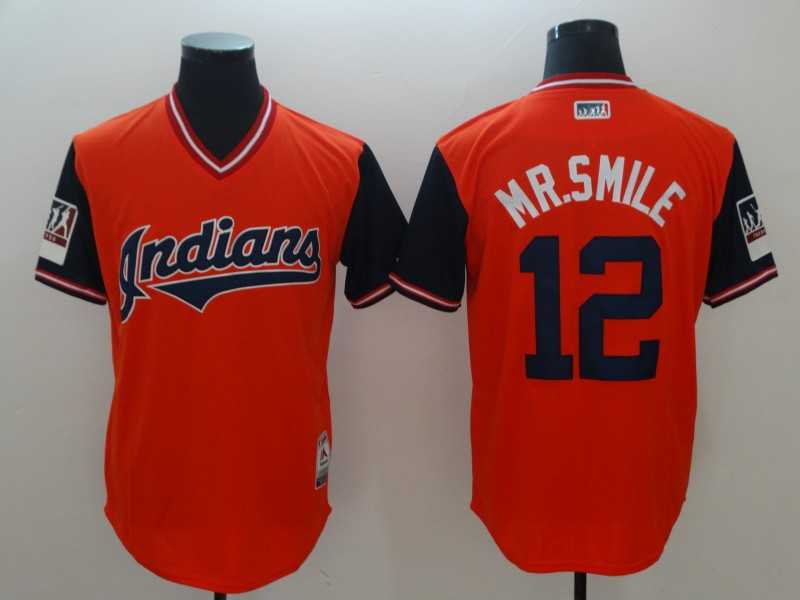 Indians 12 Francisco Lindor Mr. Smile Red 2018 Players Weekend Authentic Team Jerseys,We sell and wholesale Indians 12 Francisco Lindor Mr. Smile Red 2018 Players Weekend Authentic Team Jerseys on line form chian!